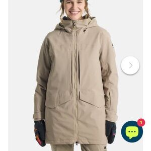 Women’s Burton Prowess 2.0 Snowboard Jacket NWT S Summit Taupe